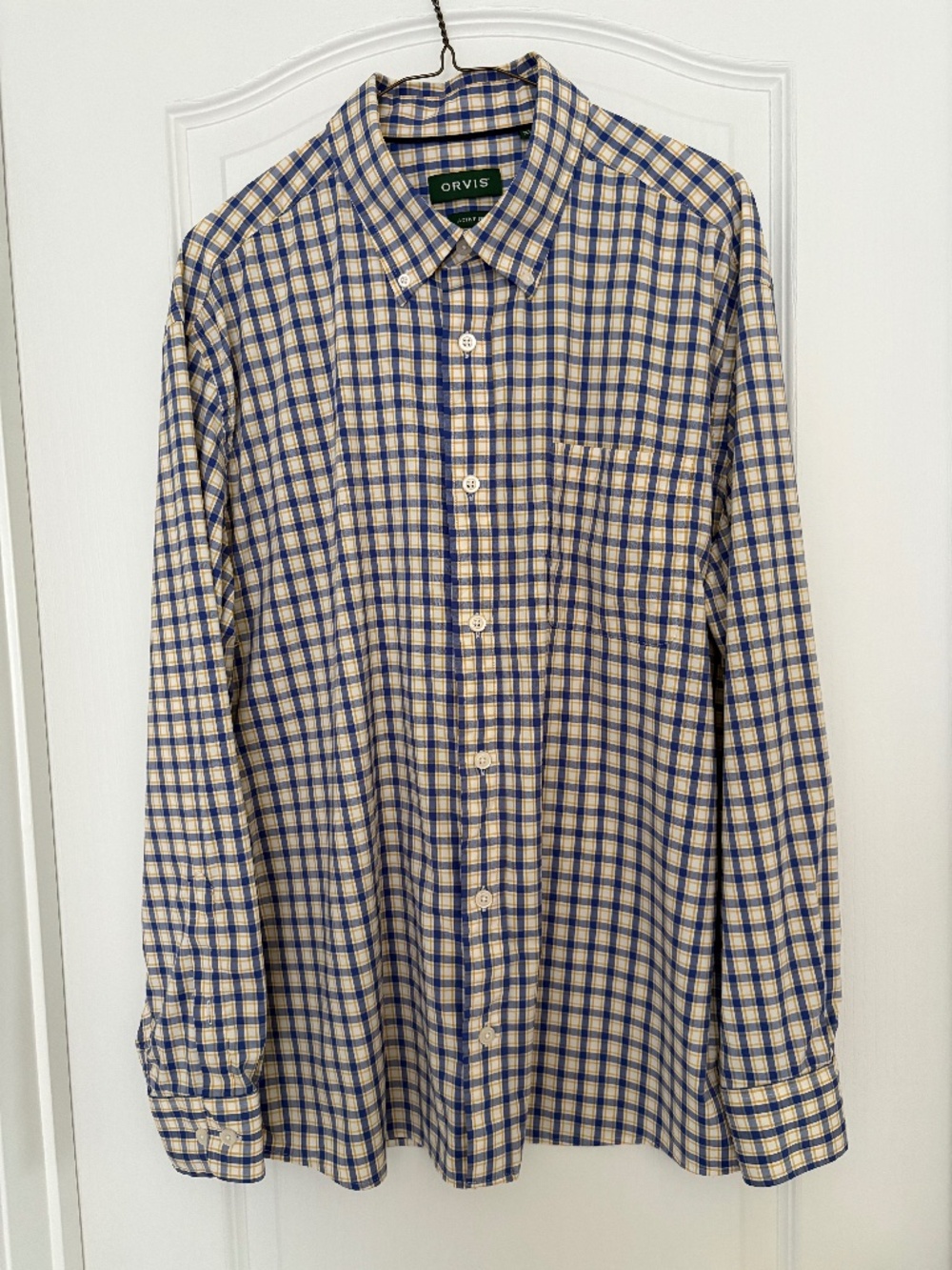 Orvis XL Plaid Button Down Shirt  Long Sleeve Men’s
